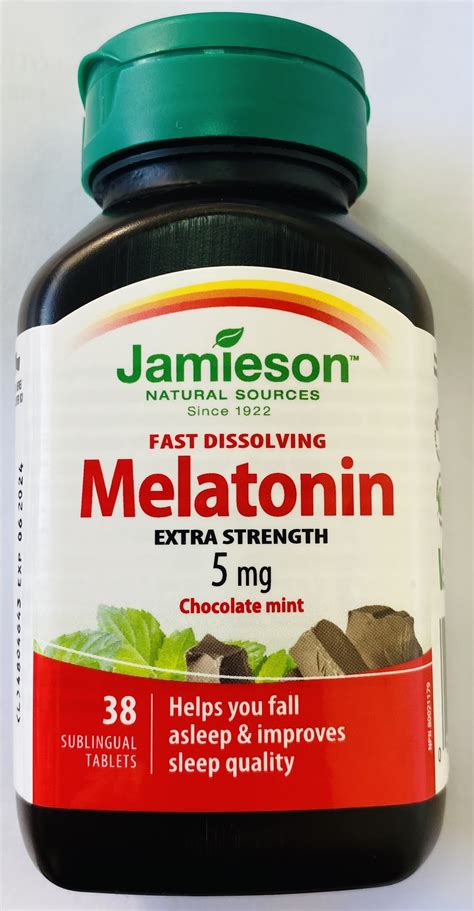 MELATONIN 5 mg 35 сублингвални таблети Jamieson Vitamins Macedonia