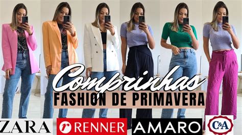 Comprinhas Renner C A AMARO ZARA Blazer Perfeito Calça Jeans Reta