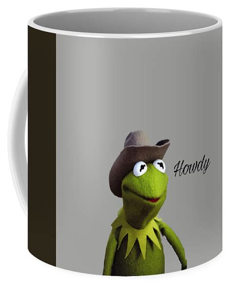 Kermit The Frog Cowboy Howdy Meme Reaction 80s Coffee Mug By Julie