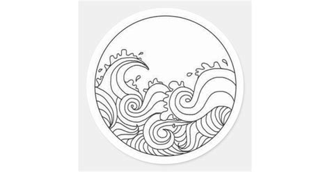 Wave sticker | Zazzle