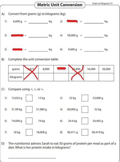 68870 | Kg to g worksheet | mikepparker621