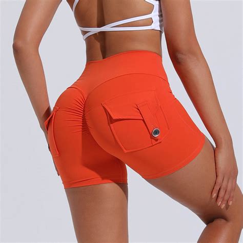 Ugoldhm Shorts For Women 2024 Sexy Butt Lift Booty Shorts Workout High Waisted Textured Hot