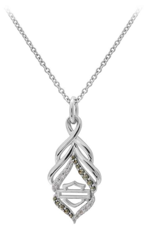 Ladies Harley Davidson ® Twist Necklace Pendant by Mod Jewelry HDN0418 ...