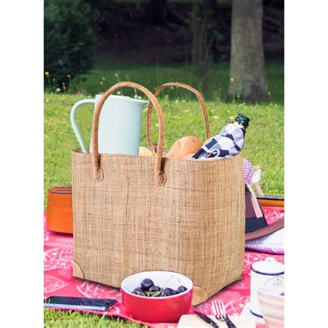 Gracie Oaks Handmade Picnic Tote Bag Service For 1 Wayfair