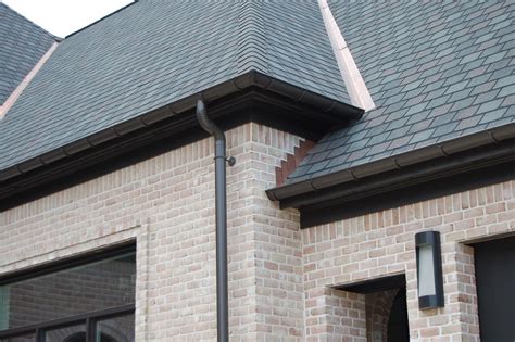 Seamless Aluminum Half Round Gutters In Dark Bronze Traditional Boston By Northeast