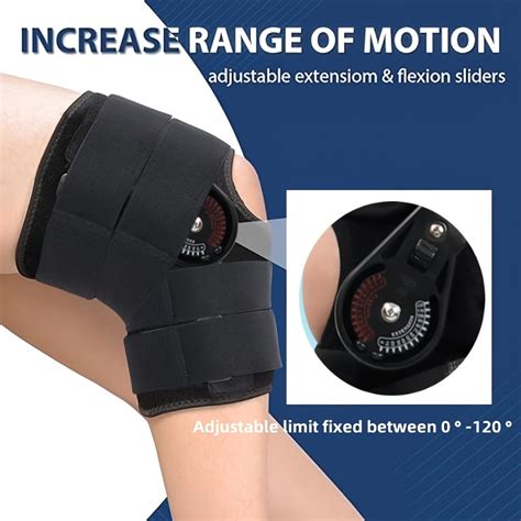 Neenca Hinged Knee Brace Adjustable Knee Immobilizer With Side