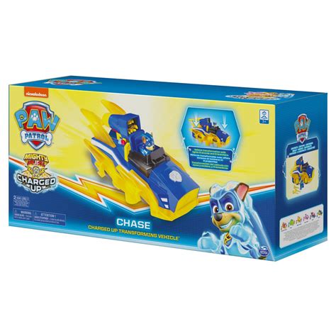 Paw Patrol Mighty Pups Charged Up Chase Transforming Deluxe Vehicle