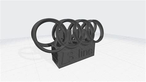 Audi Logo 3d Model