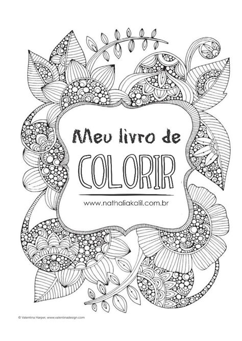 Livro para colorir para adultos grátis em PDF Free adult coloring