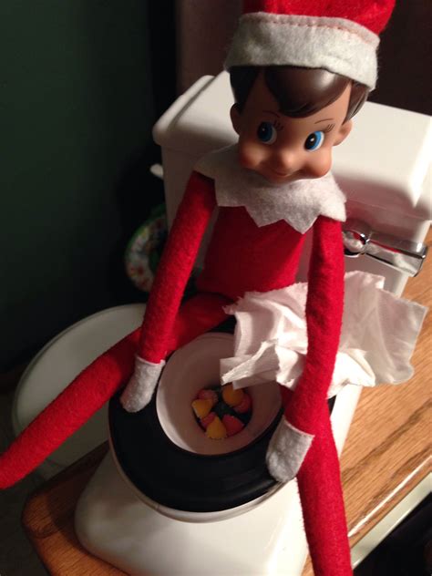 Elf On The Shelf On The Doll Potty Elf Fun Elf On The Shelf Elf