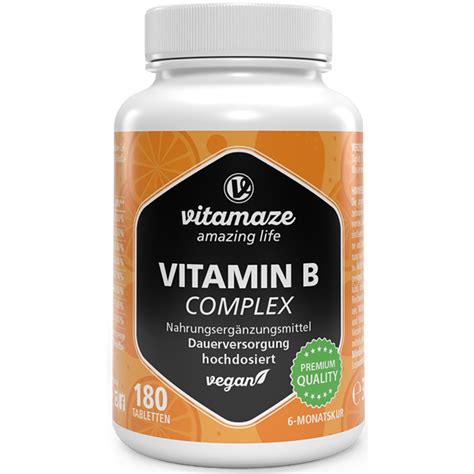 Vitamin B Komplex Hochdosiert Tabletten Sensilab