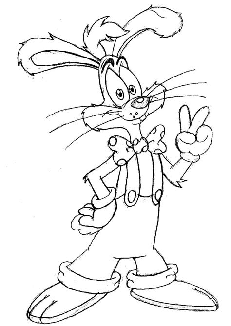 Roger Rabbit And Jessica Rabbit Coloring Pages