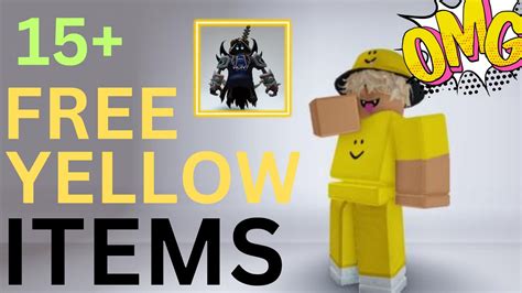 Hurry Yellow Free Items In Roblox Get Now Free Ugc Items Youtube