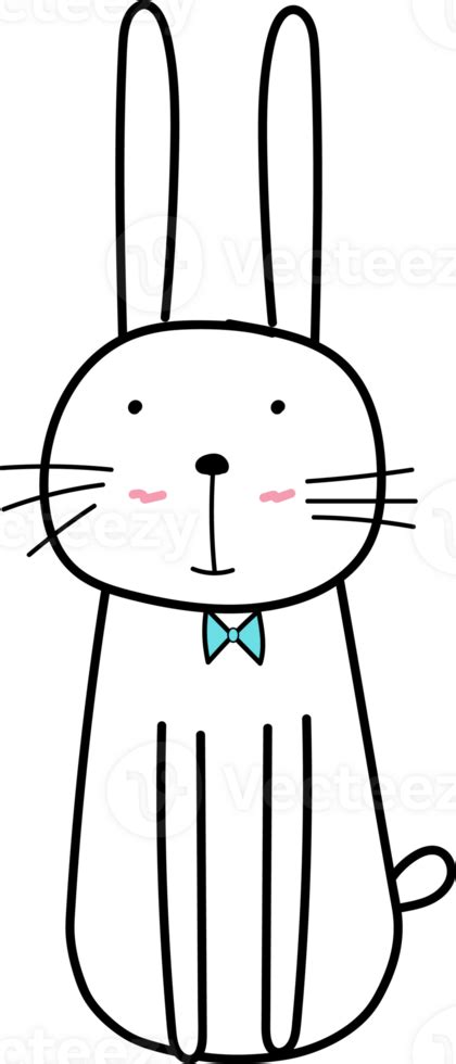 Cute Bunny Cartoon Doodle 33850029 Png