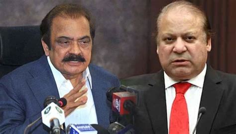 Nawaz Sharif Lambasts Rana Sanaullah Over Trust Vote Debacle