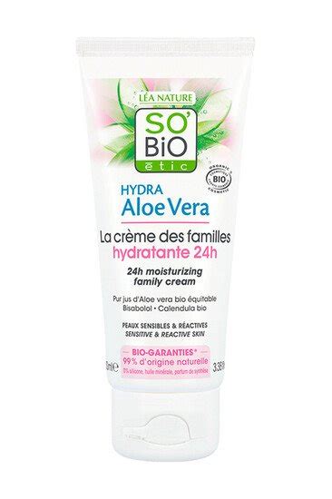 Cr Me Hydratante Famille Hydra Aloe Vera So Bio Tic Ayanature