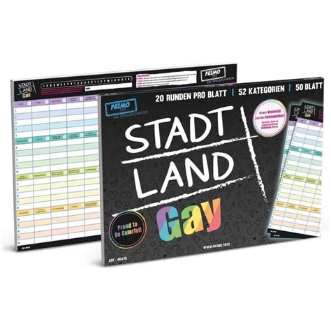 Pasmo City Land Gay A Jeu De Société Édition Spéciale Jeu De Fête Avec Catégories Amusantes