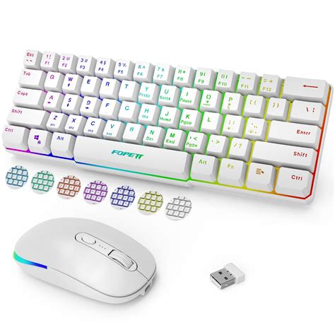 Fopett Wireless Keyboard And Mouse Combo Rechargeable