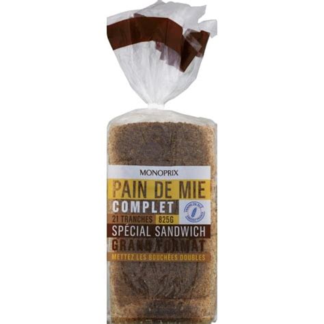 Monoprix Pain De Mie Complet Sp Cial Sandwich Grand Format Monoprix Fr