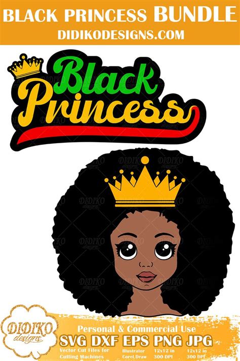 Black Princess Svg 9 Black Girl Bundle Svg Cricut File Black