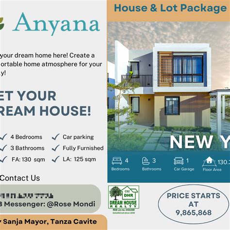 Anyana Bedroom Single Attached House For Sale In Tanza Cavite House