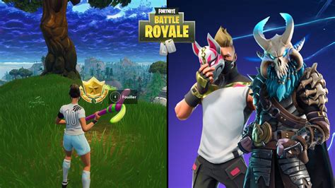 Fouiller Entre Trois Si Ges G Ants D Fis Fortnite Semaine Saison