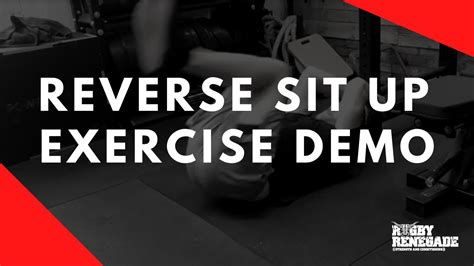 Reverse Sit Ups Exercise Demo Youtube