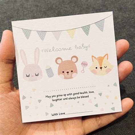 Jual KARTU UCAPAN WELCOMING BABY NEW BORN KELAHIRAN BAYI GREETING CARD