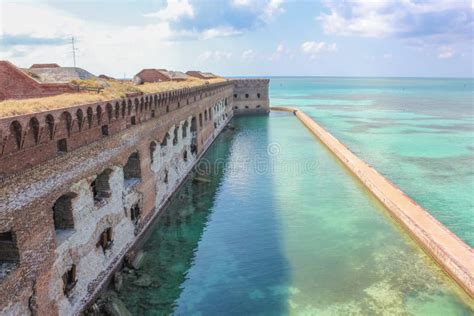 Fort Jefferson panorama stock photo. Image of moat, architecture - 78113404