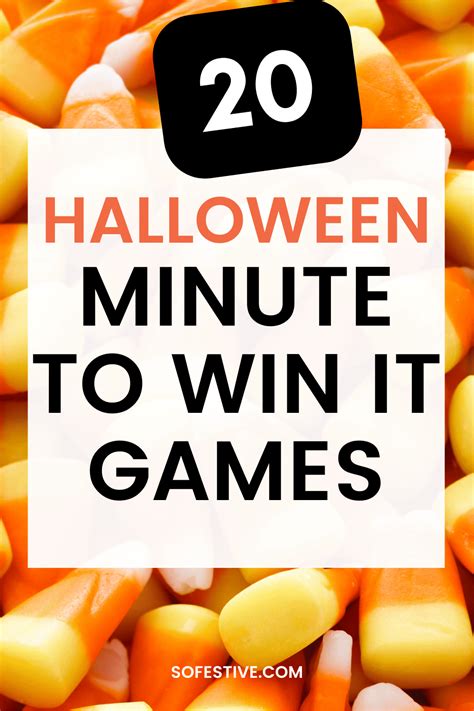 20 Easy Halloween Minute To Win It Games Artofit