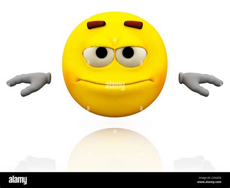 Smiley Emoticon Facial Expression Neutral Emotional Expression On A