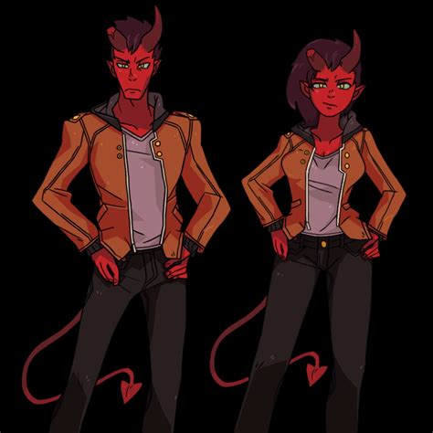 Genderbend Damien my friend drew : r/MonsterProm