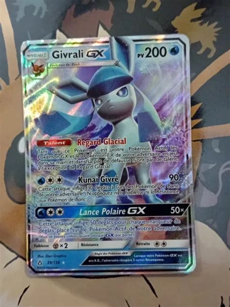 CARTE POKÉMON GIVRALI GX 39 156 SL5 Soleil Lune Ultra Prisme FR NEUF