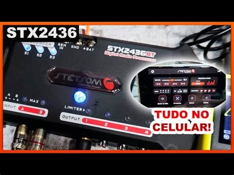 NOVO Processador de Áudio Stetsom STX 2436 Bluetooth ajustes pelo