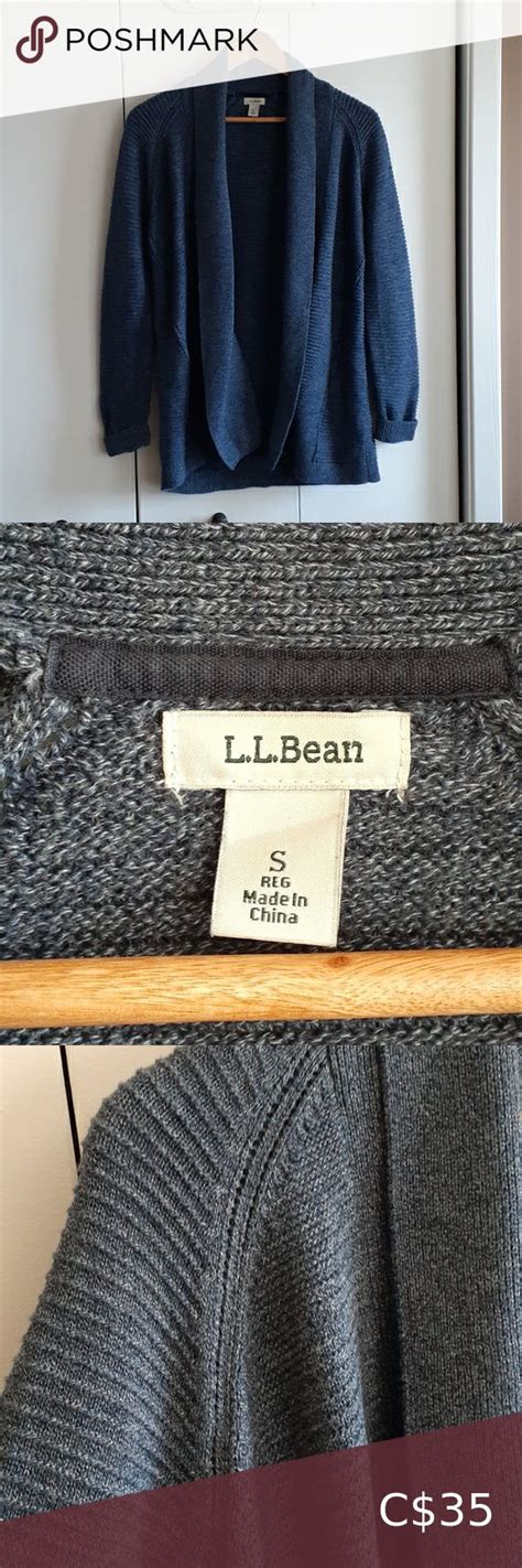 L L Bean Cotton Cardigan Sweater Grandpa Cotton Cardigan Sweater