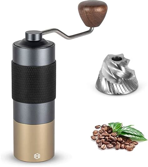 Amazon Manual Coffee Grinder Heihox Hand With Adjustable Conical