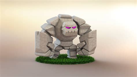 [ART] Golem 3D model - FanArt : r/ClashRoyale