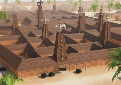 Rendition Of Ancient Palace At Benin City Artofit