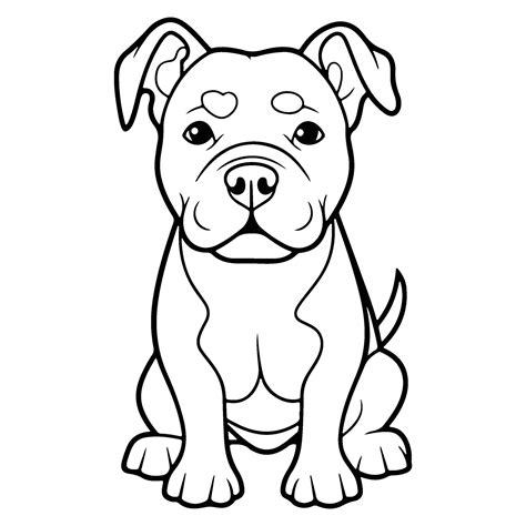 American pit bull, hand drawn cartoon character, dog icon. 26721658 Vector Art at Vecteezy