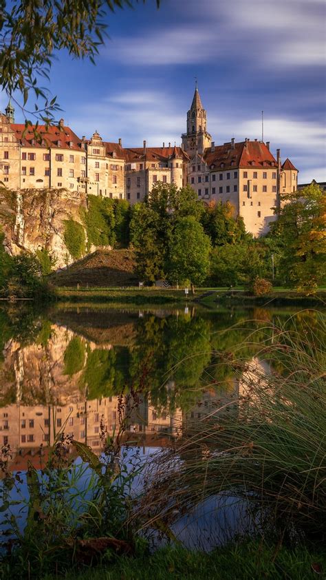 Zamek Sigmaringen Nad Rzek Dunaj W Niemczech Tapeta Na Telefon