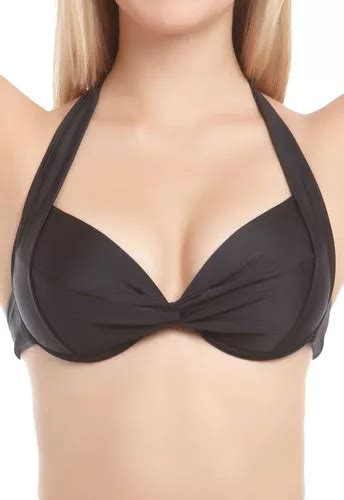 Bikini Estilo Sostén Con Relleno Color Negro Cuotas sin interés