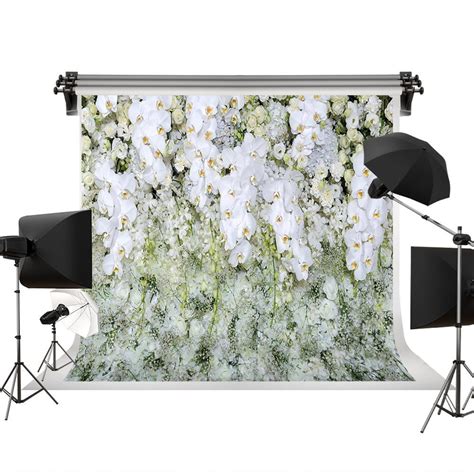 Mohome Wedding Photo Background White Flowers Backdrops For Valentine S