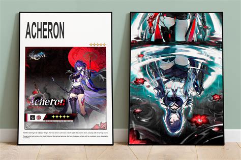 Acheron Posters Honkai Star Rail Posters Videogame Posters