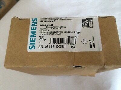 1pc New Siemens Thermal Overload Relay 3RU6116 0GB1 Current 0 45 0 63A