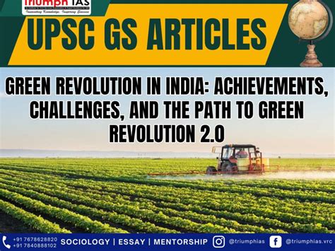 Green Revolution In India Achievements Challenges And The Path To