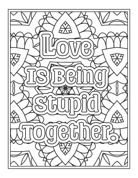 Colouring Love Quotes