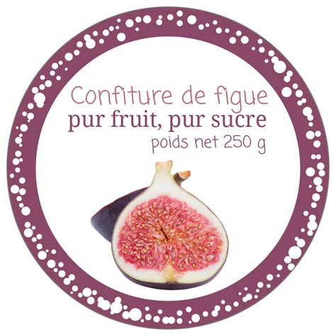 Étiquettes confiture de figues à personnaliser en ligne