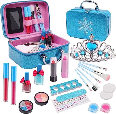 Maquillaje para Niñas 22 Pzs Kit de Maquillaje para Niñas Real