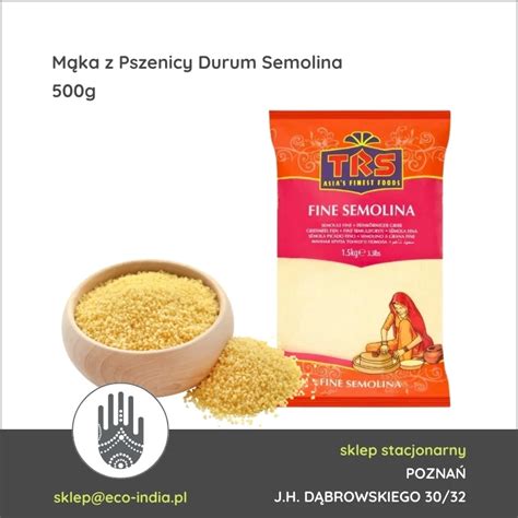 Mąka Semolina Z Pszenicy Durum 500g TRS