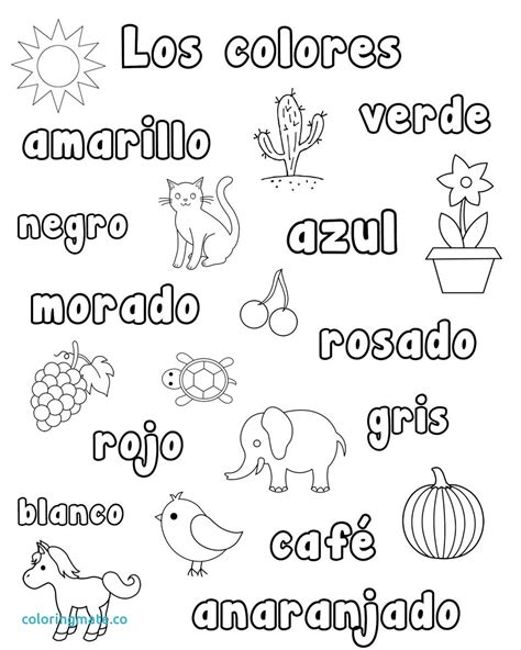 Free Printable Spanish Coloring Pages Printable World Holiday